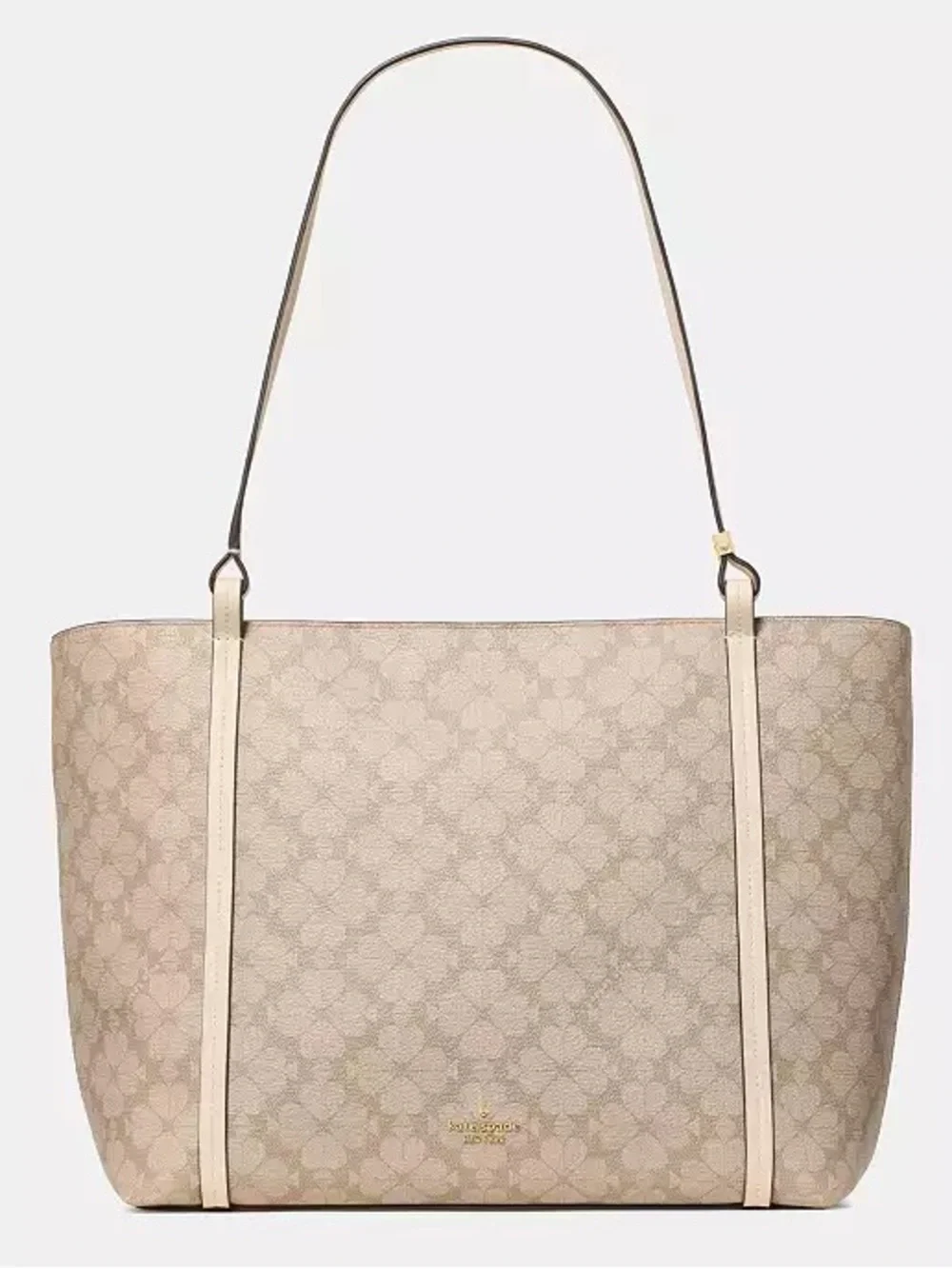 ♠️Kate Spade New York Marlowe Large Leather Tote Bag, Dark Beige Moon Dust NWT